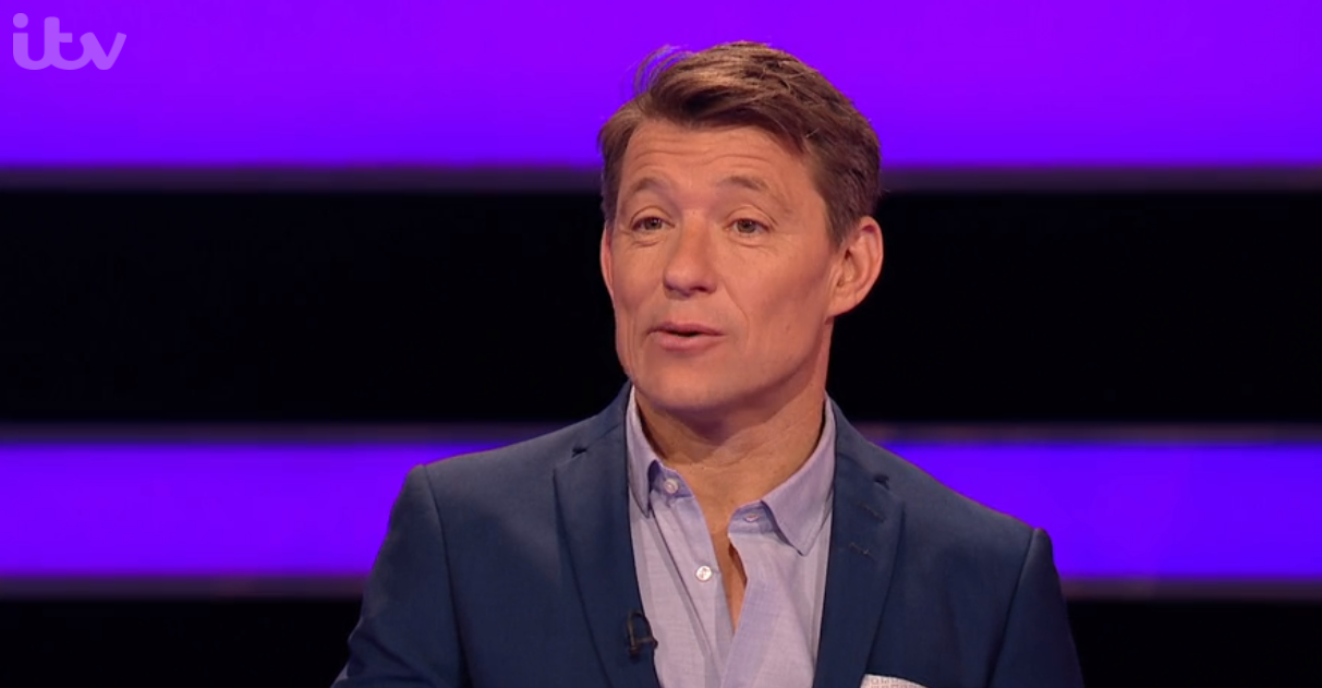 Tipping Point host Ben Shephard speaking