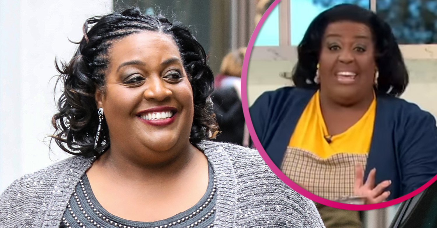 Alison Hammond doing a cooking segment on This morning