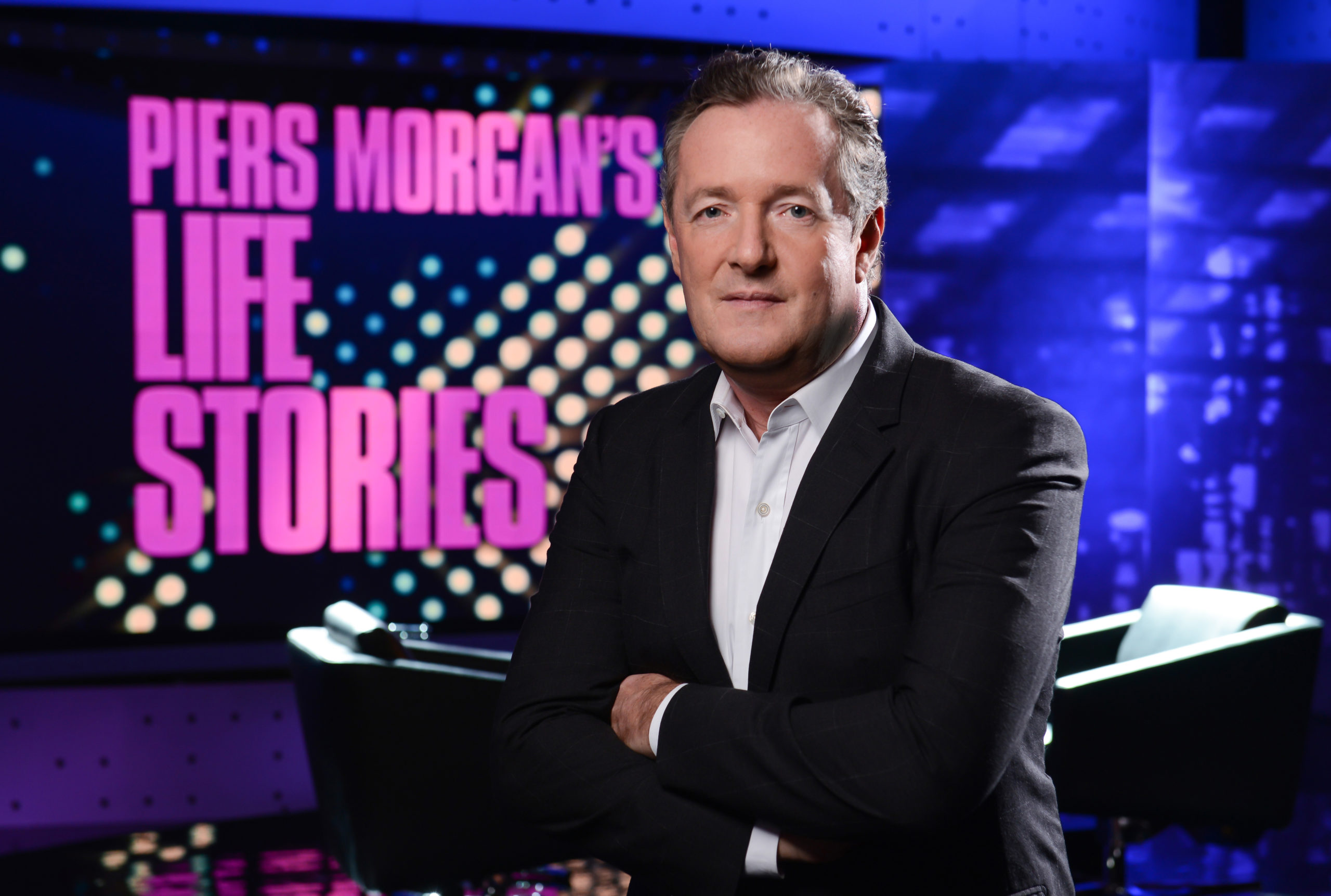 Piers Morgan in promo shot for Life Stories on ITV1