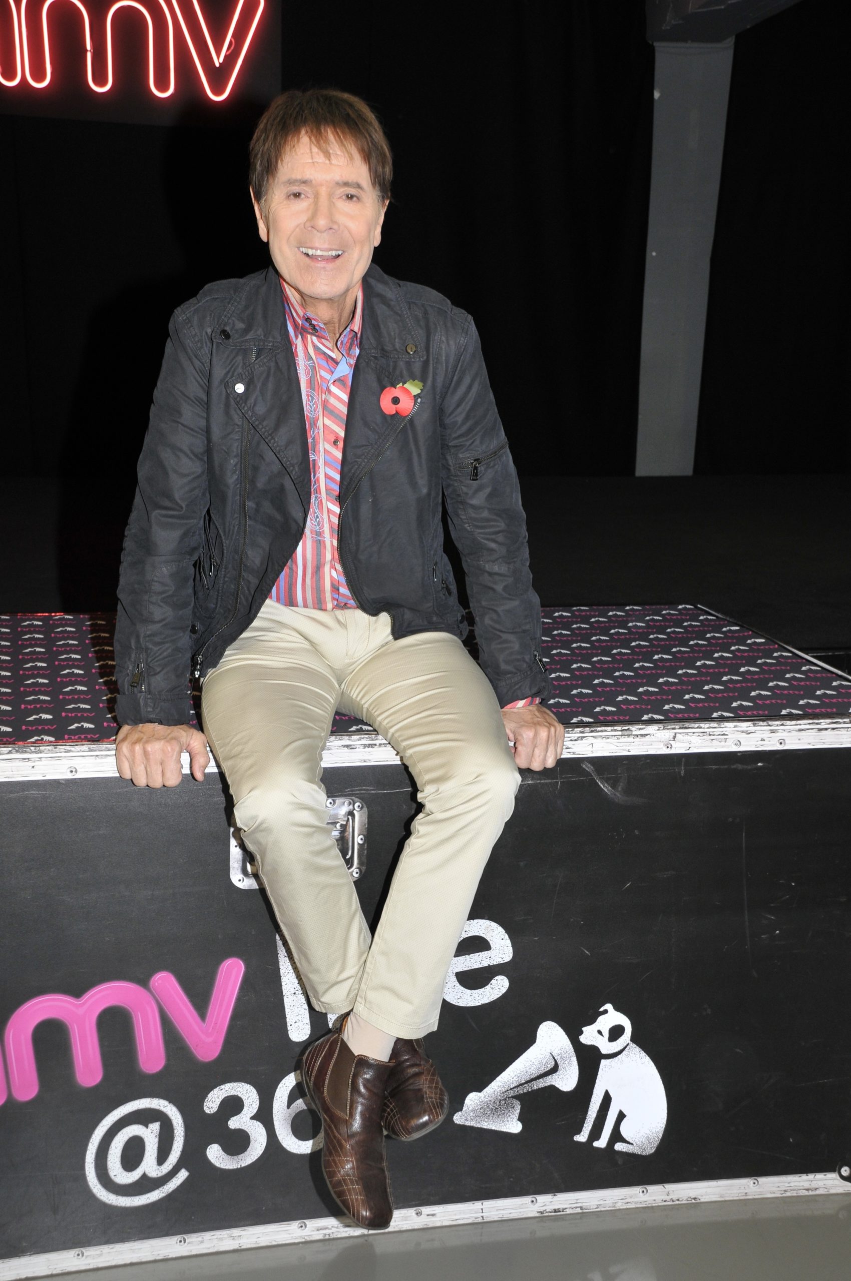 Cliff Richard at an album signing
