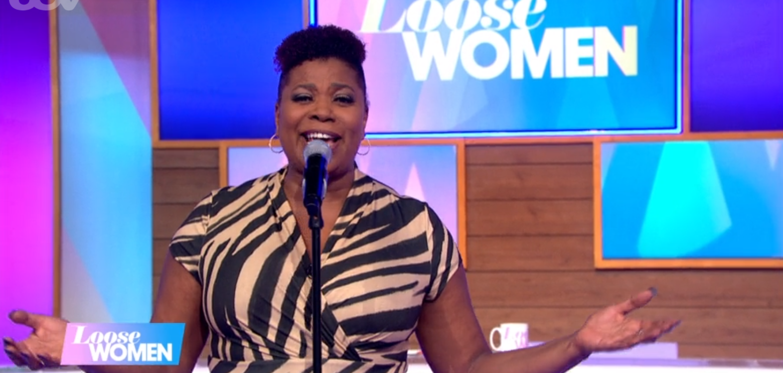Brenda Edwards singing on Loose Women
