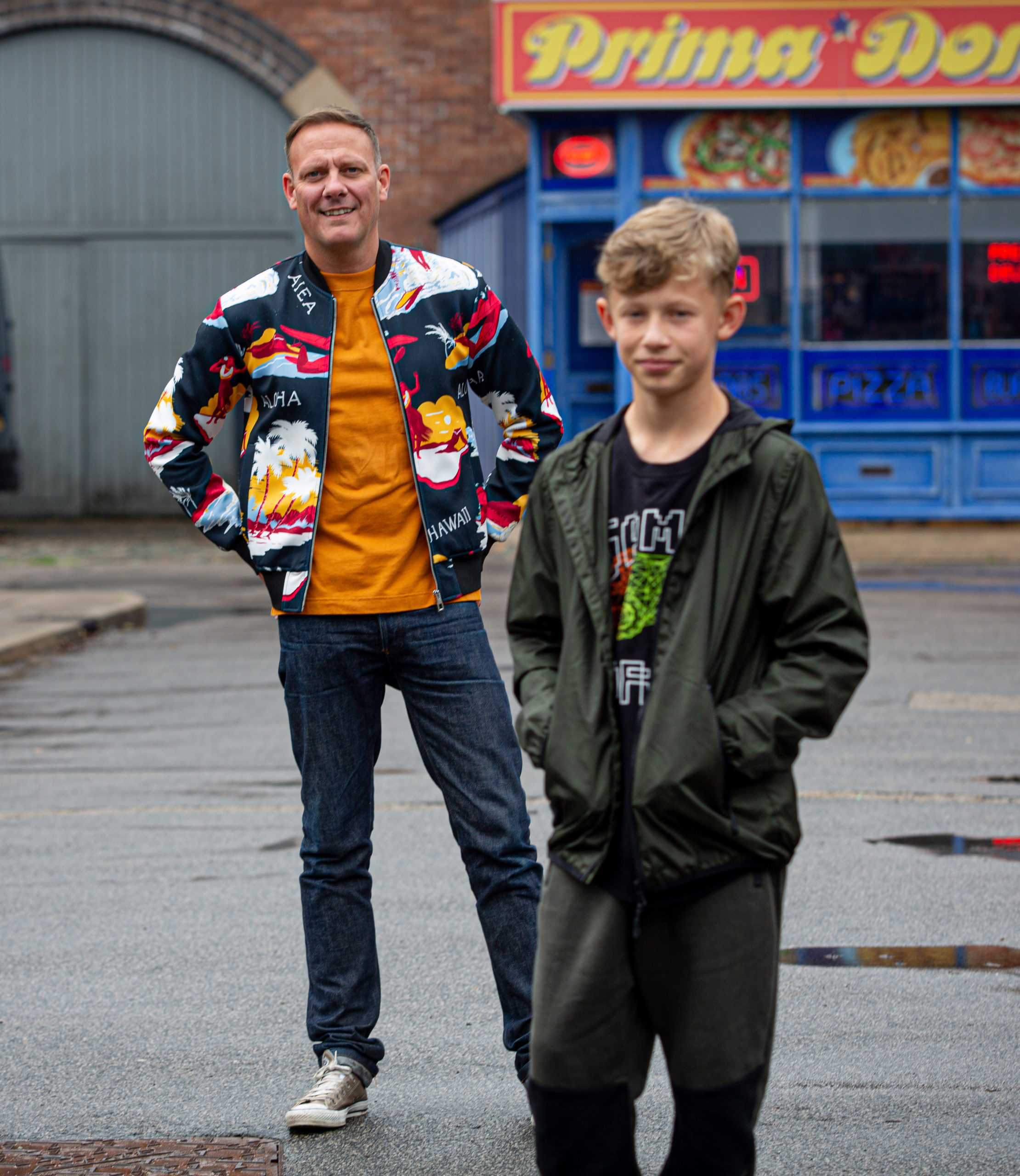 Sean and his son Dylan in Coronation Street 
