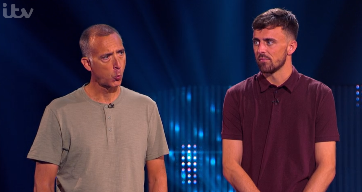 Father and son Adam and Rhys on The Cube