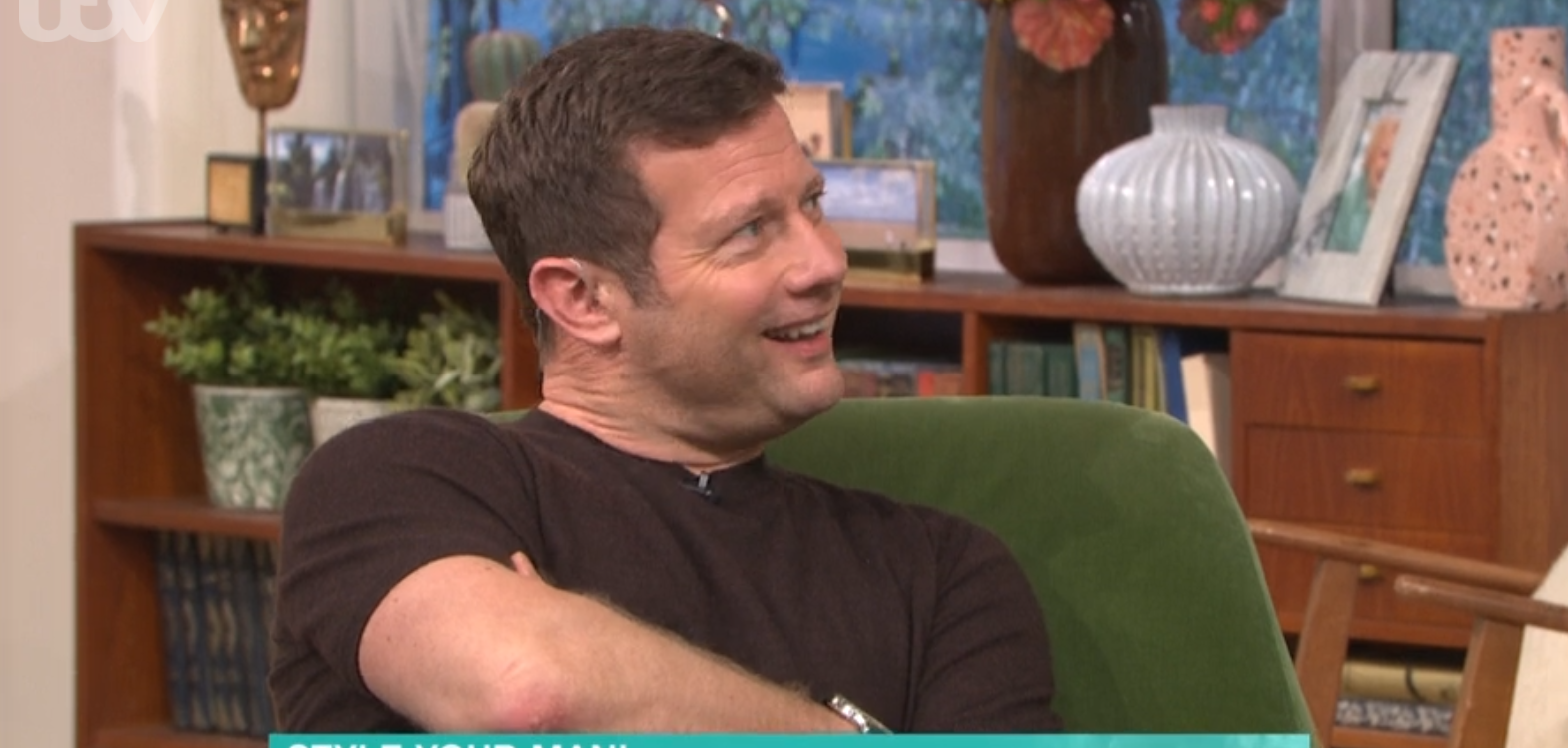 Dermot O'Leary during This Morning fashion segment
