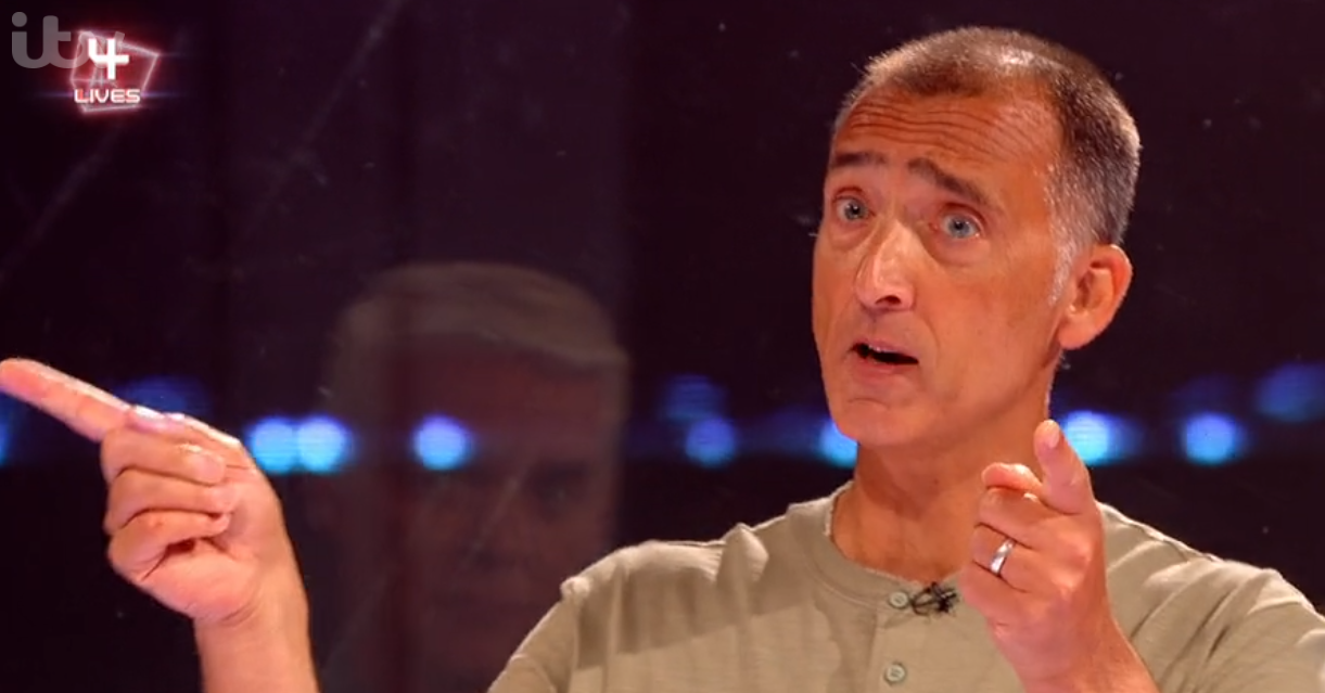 The Million Pound Cube contestant Adam pointing his fingers