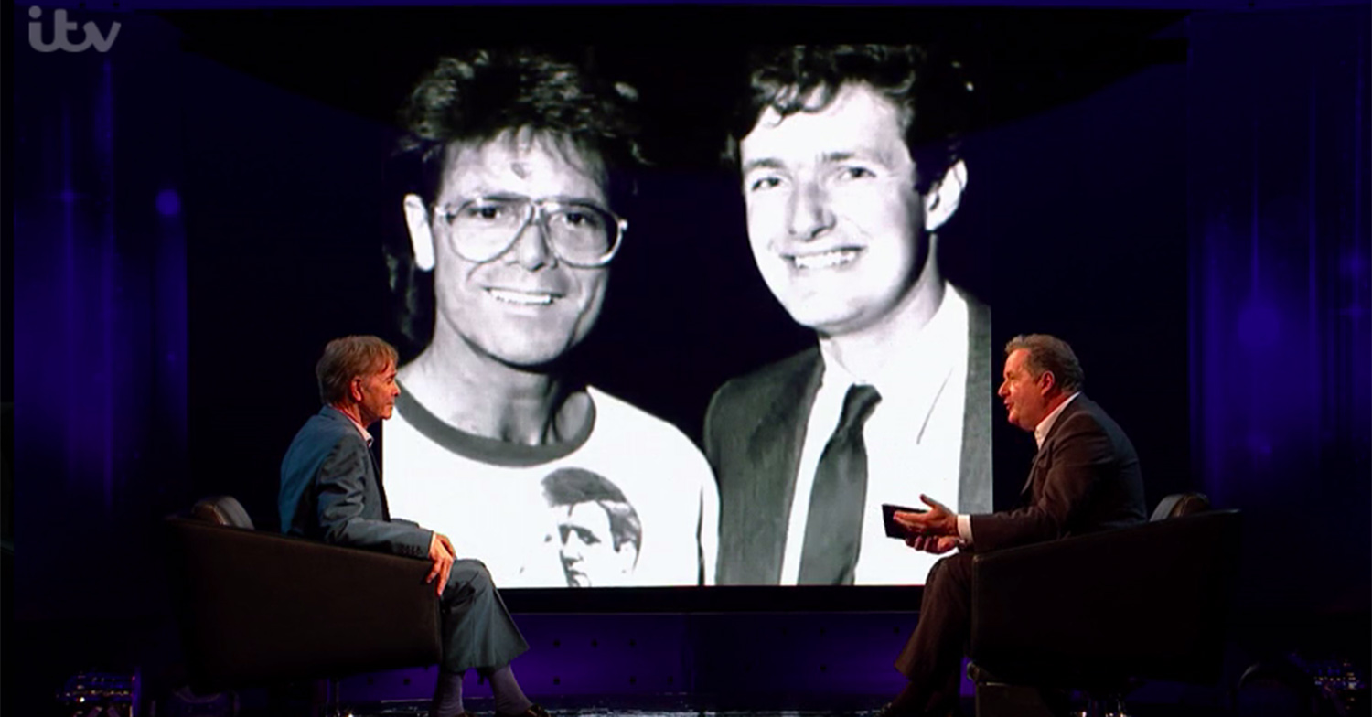 sir cliff richard and piers morgan