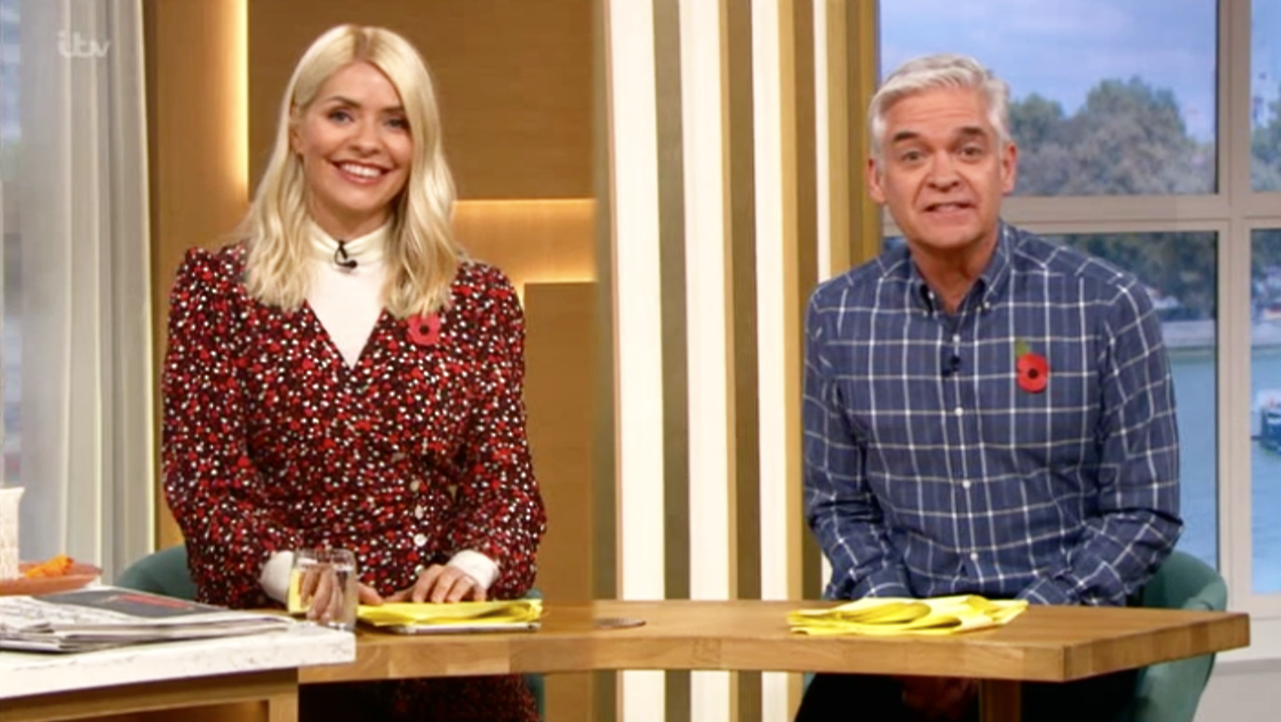 Holly Willoughby and Phillip Schofield presenting This Morning