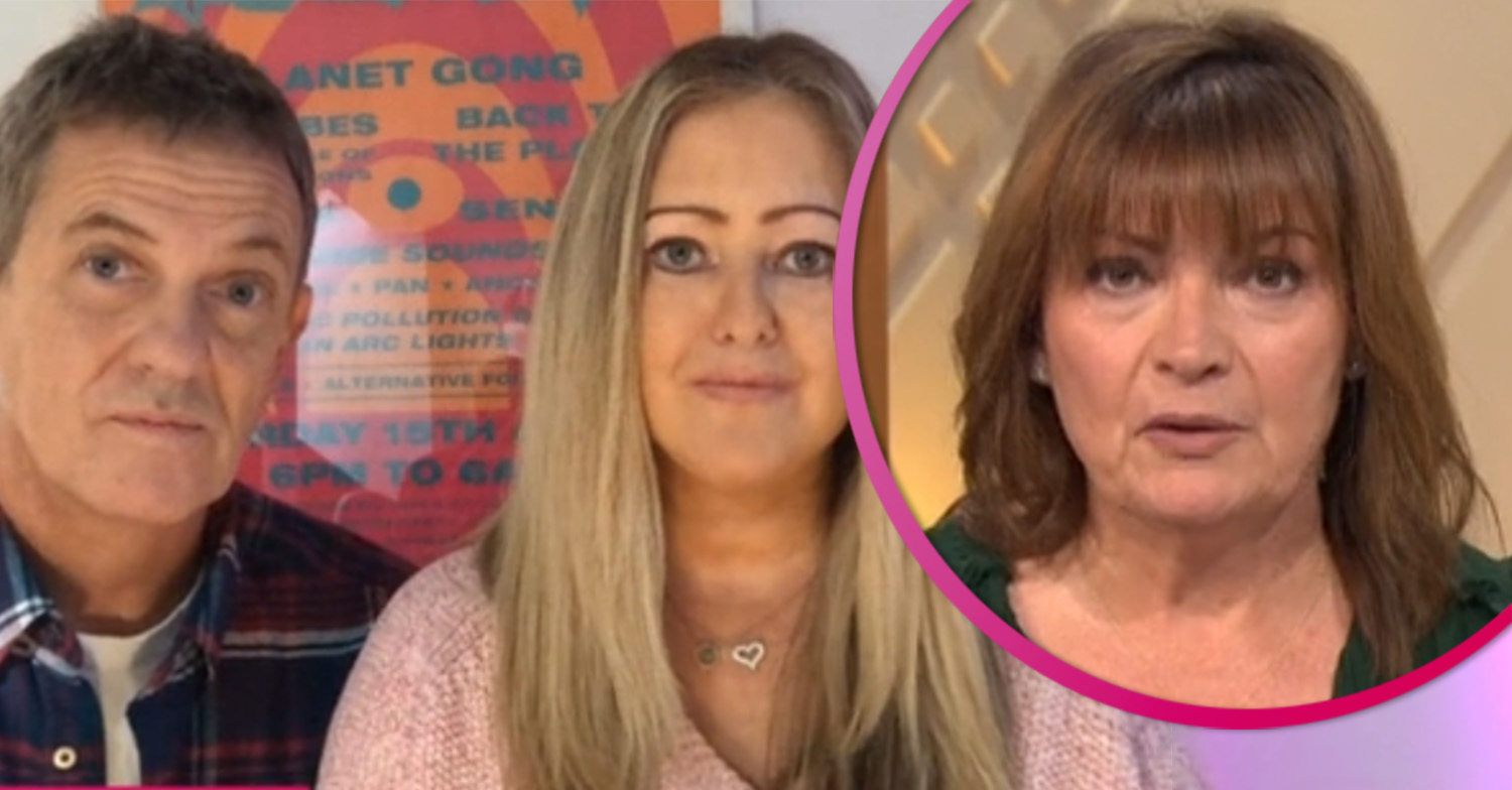 Matthew Wright and his wife on Lorraine