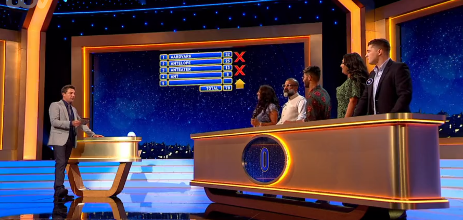 Gino D'Acampo on Family Fortunes