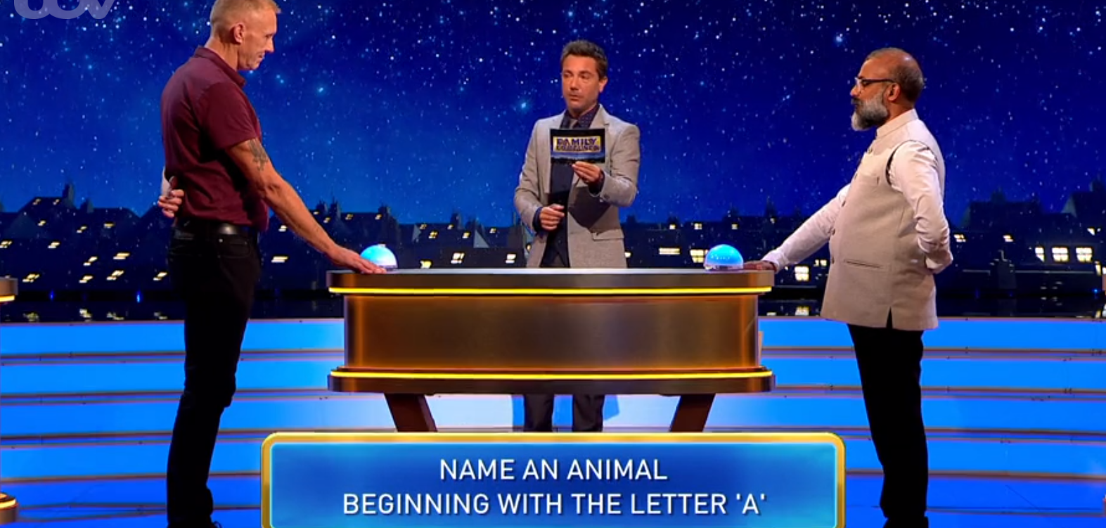 Gino D'Acampo on Family Fortunes