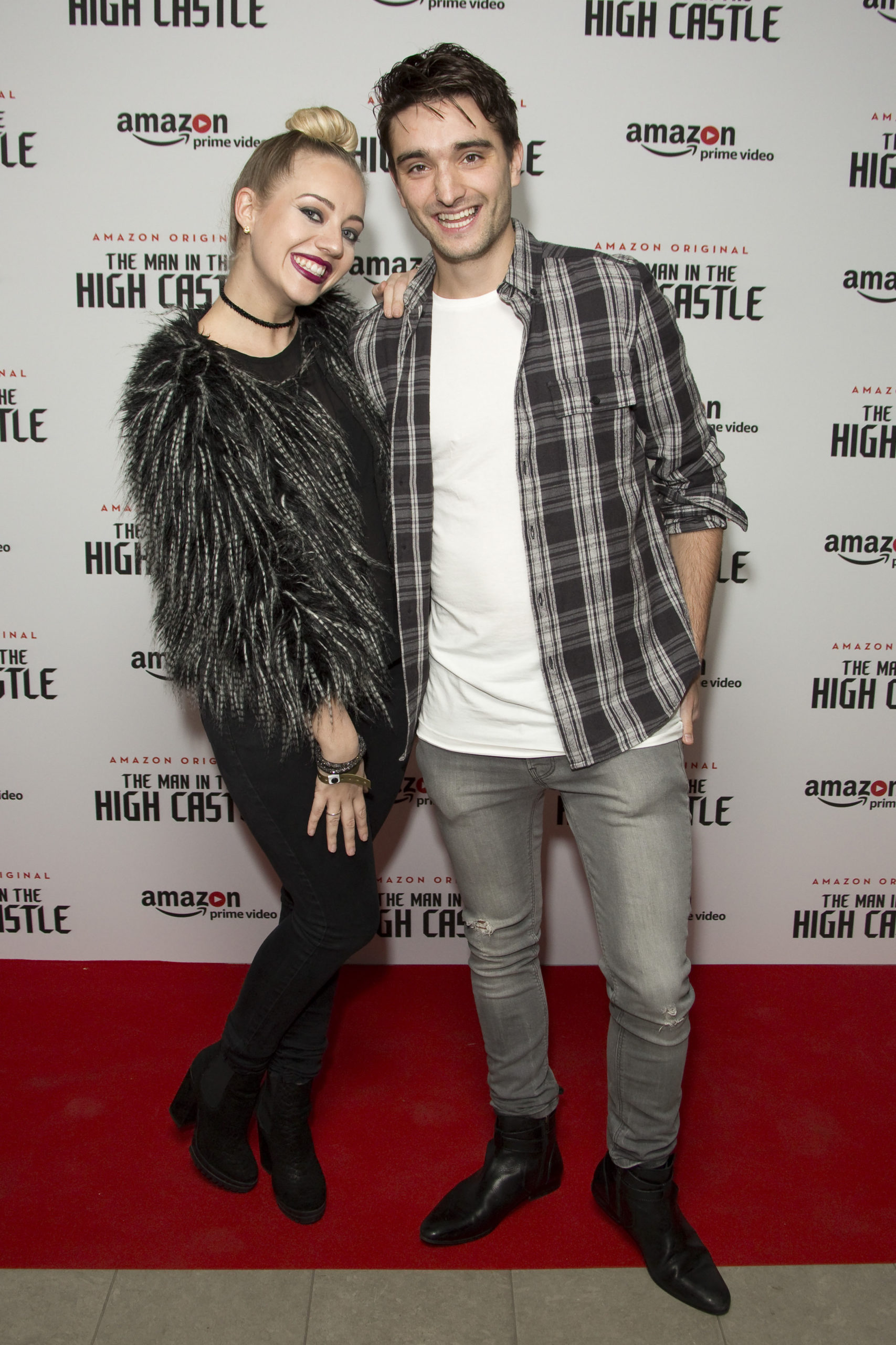 Tom Parker poses with wife Kelsey