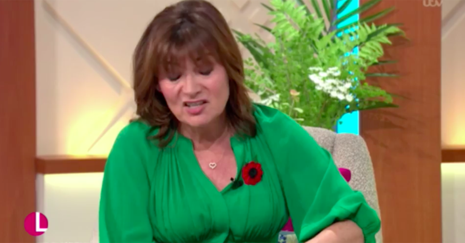 lorraine kelly in a green dress