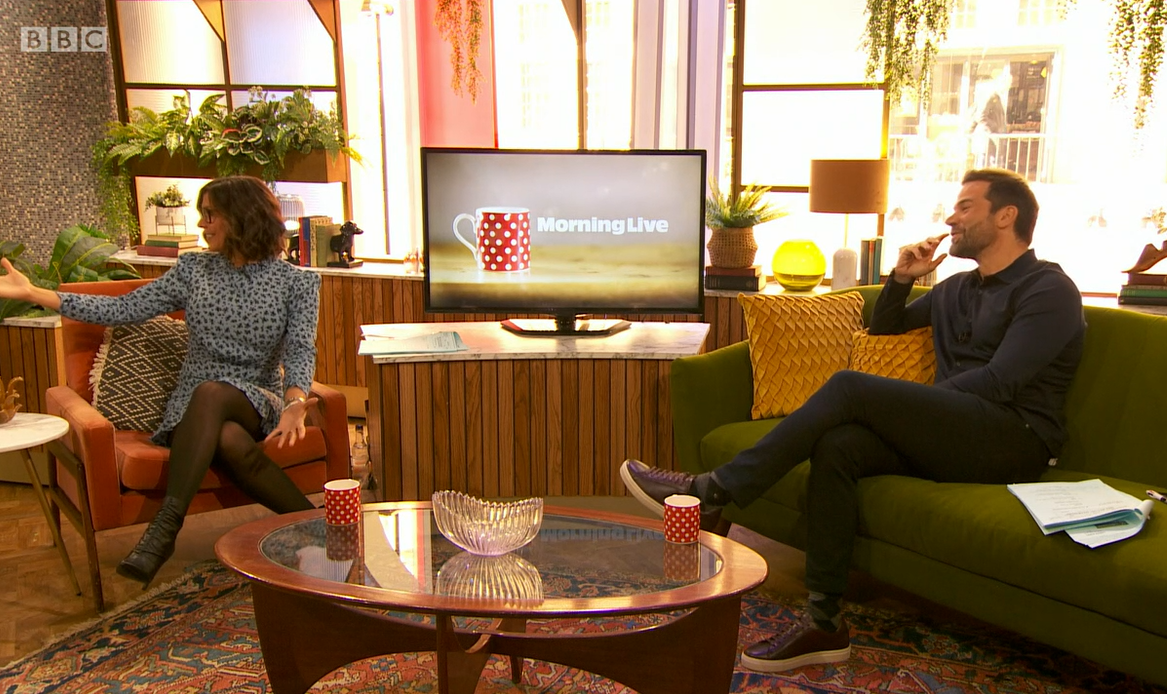 Kym Marsh and Gethin Jones on Morning Live 
