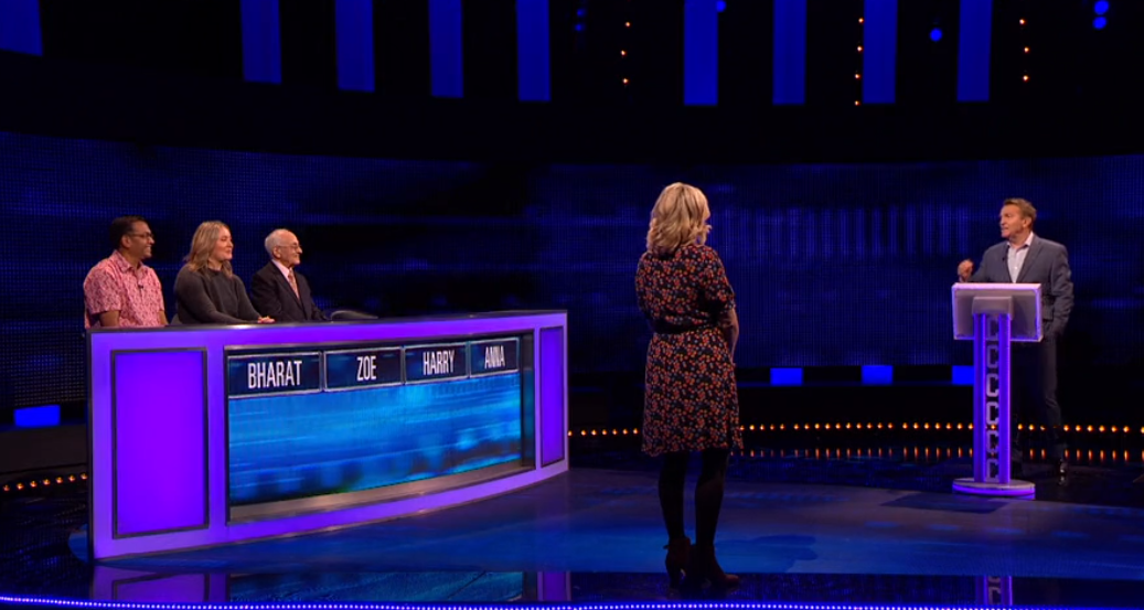 Anna and the contestants on The Chase