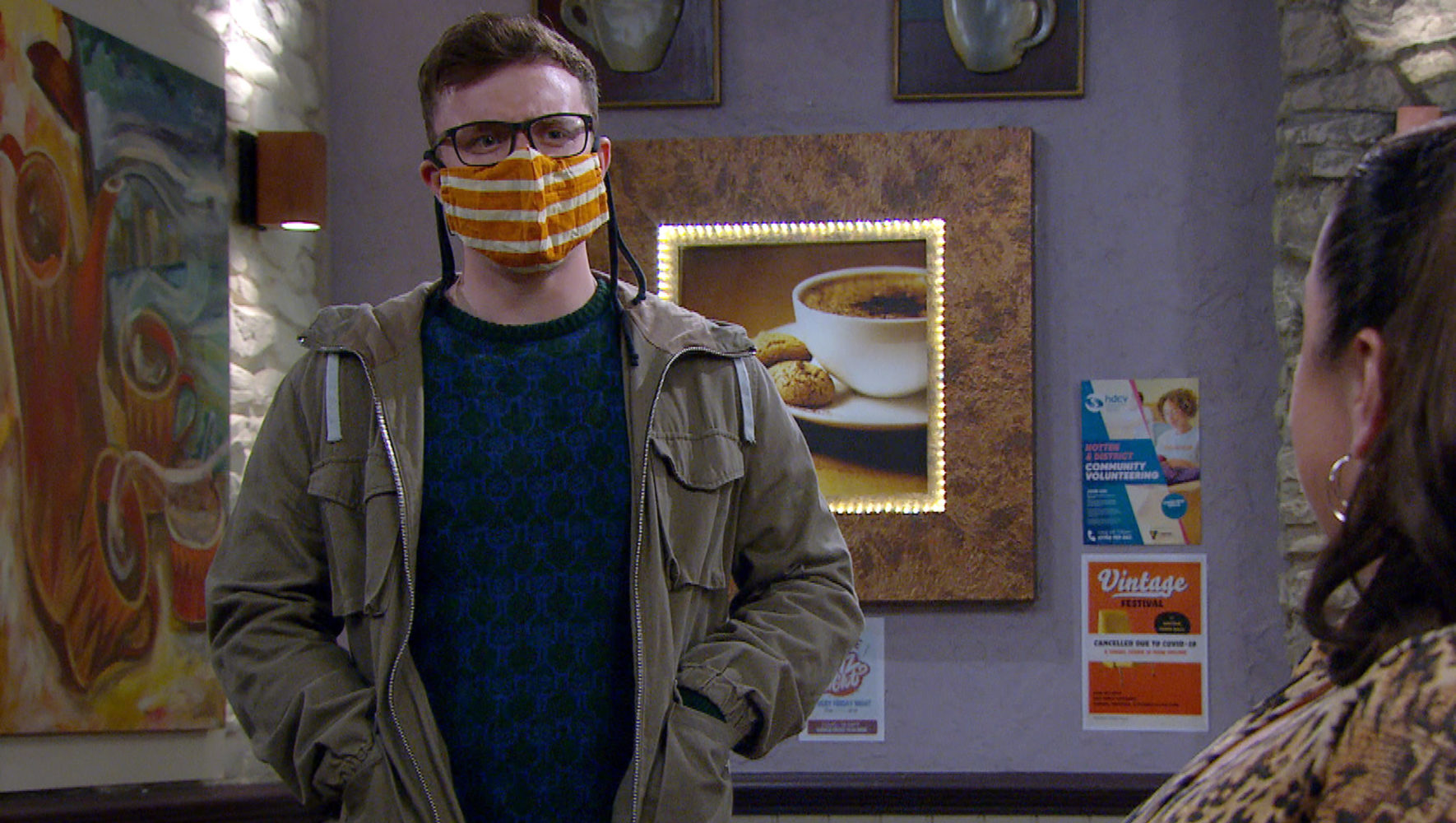 Vinny is uneasy when Mandy tells him she wants them to have their own place in Emmerdale 