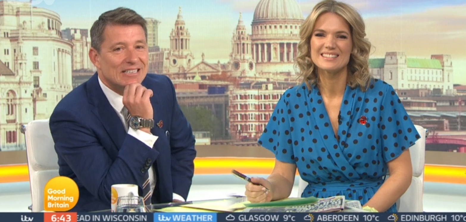 Ben Shephard and Charlotte Hawkins on GMB