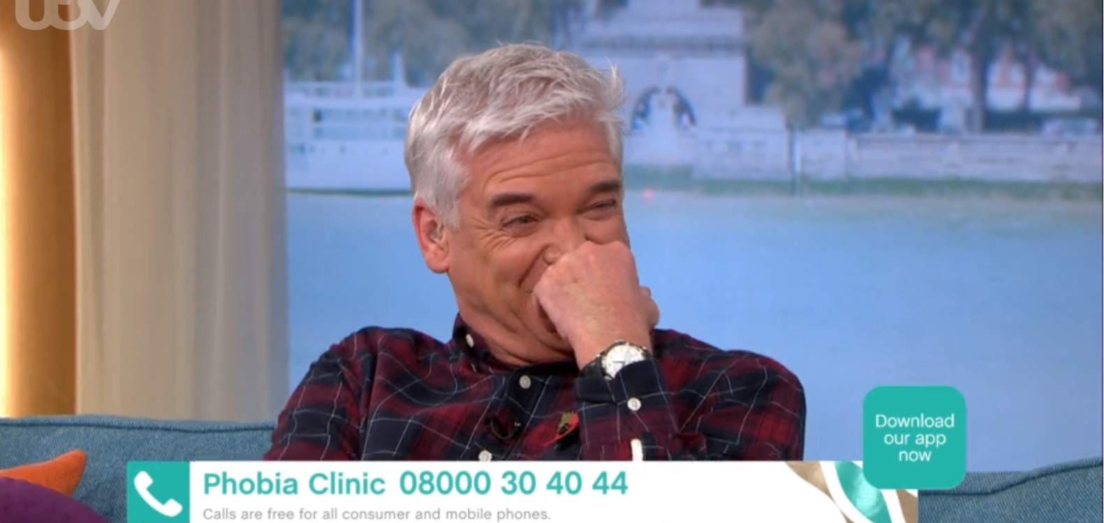 Phillip Schofield laughing on This Morning