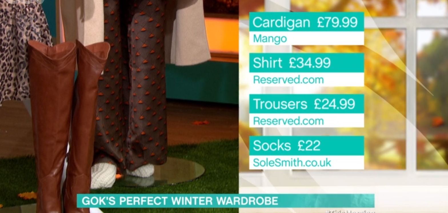 This Morning fashion segment 