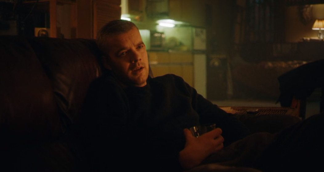 Nathan having a drink in The Sister