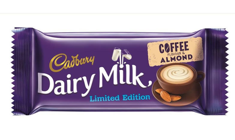 New coffee and almond Dairy Milk bar