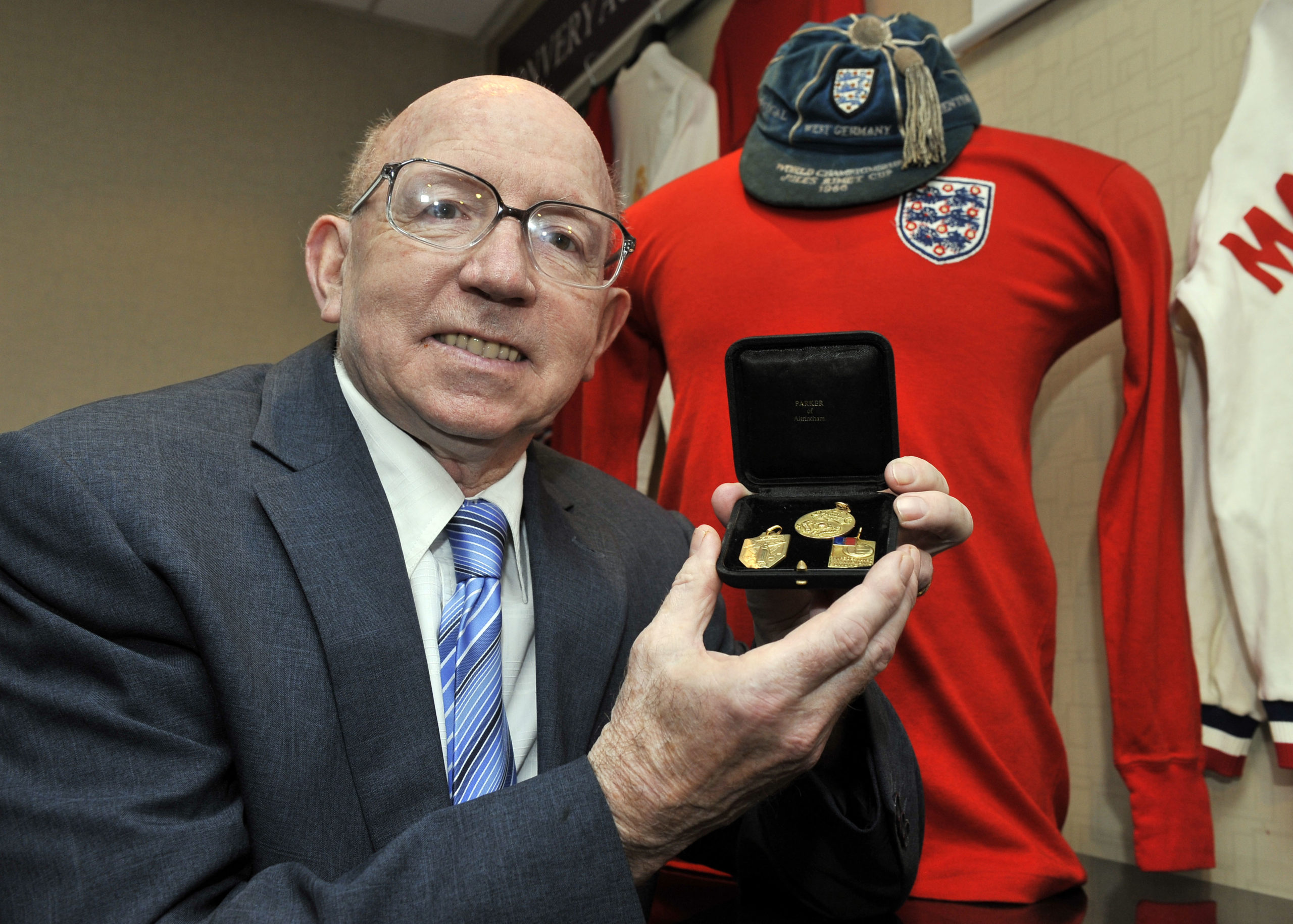Nobby Stiles with his medals