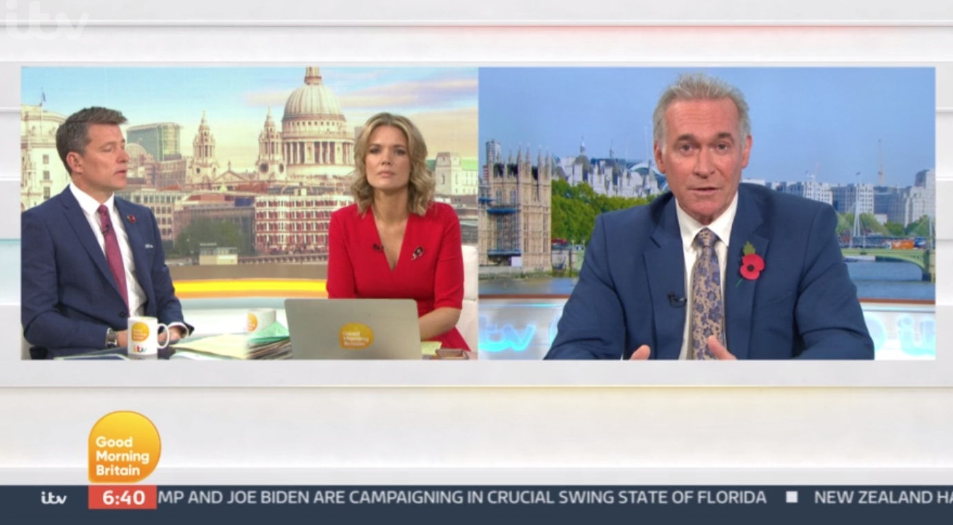 Ben Shephard apologises for not wearing mask