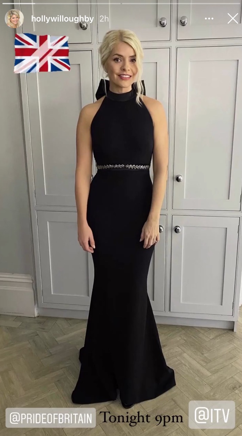 holly Willoughby dressed for the Pride of Britain awards