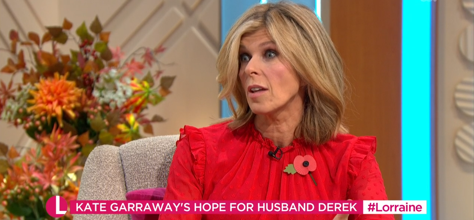 Kate Garraway speaking about husband Derek on Lorraine