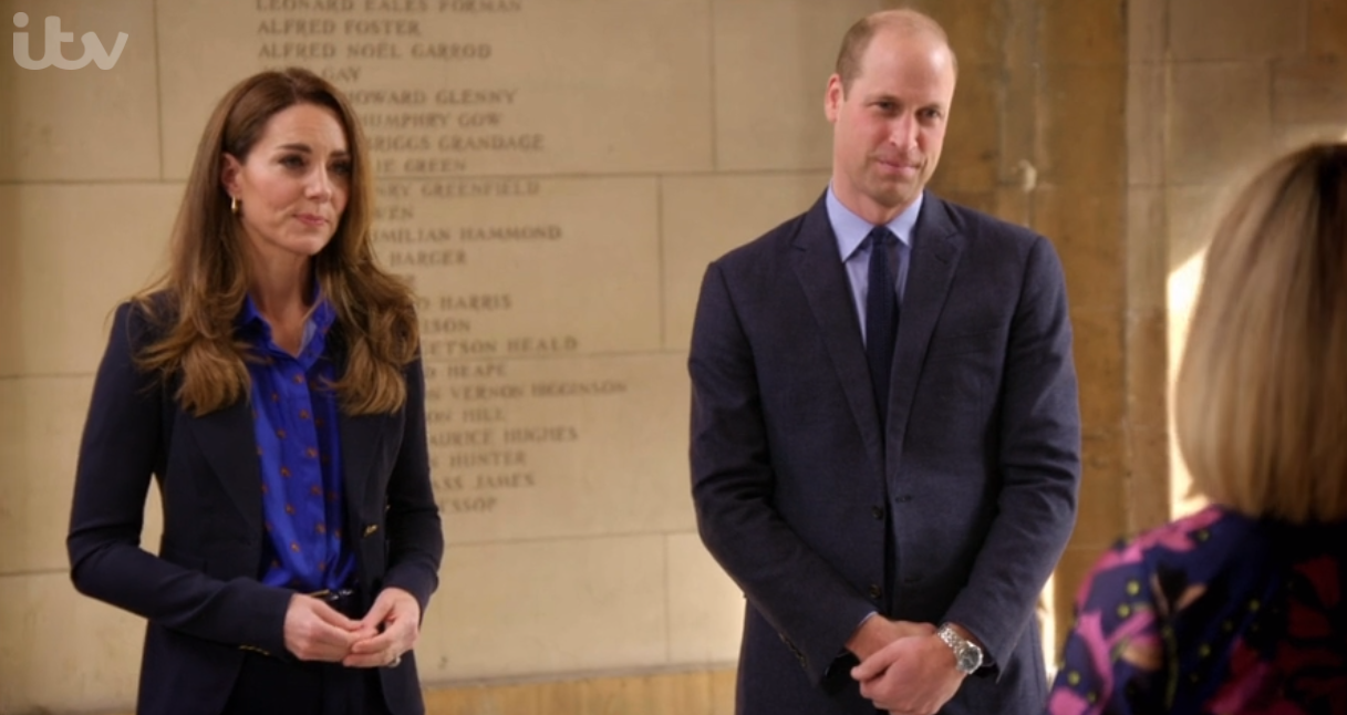 Kate Middleton and Prince William speaking to Kate Garraway on Pride of Britain Awards