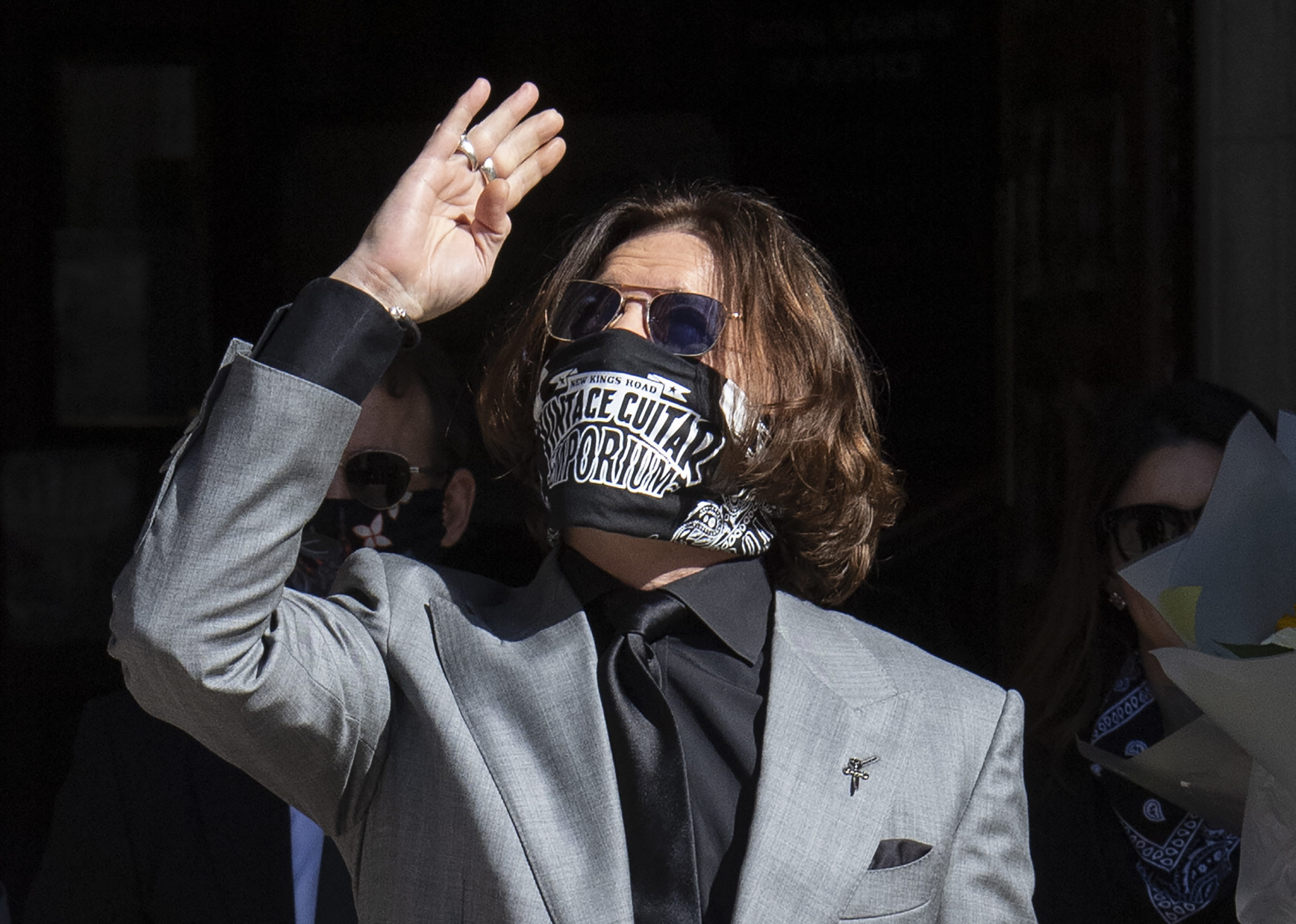 Johnny Depp Arriving At The High Court In London