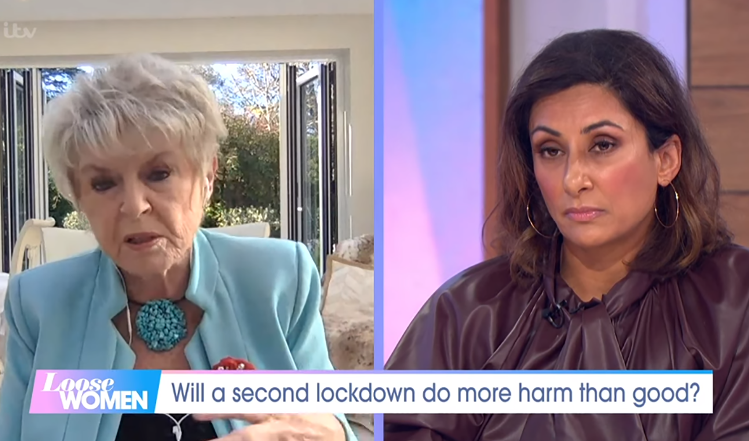 Gloria Hunniford and Saira Khan on Loose Women
