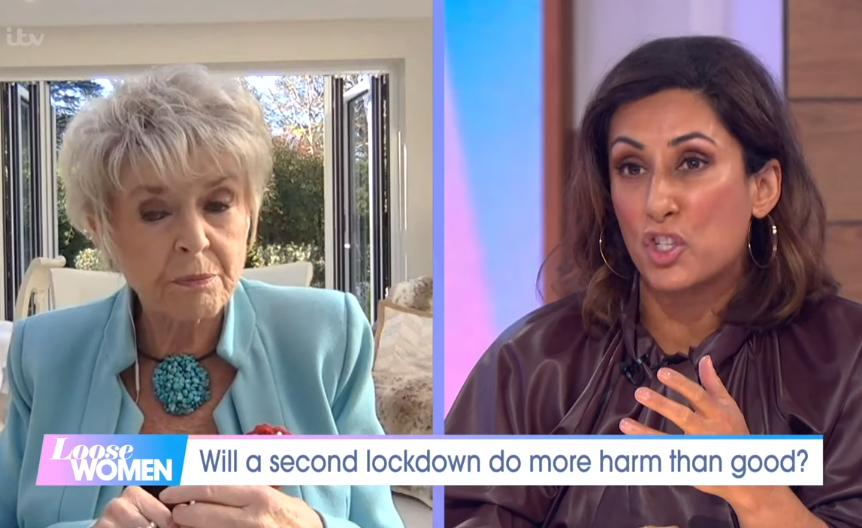 Gloria Hunniford and Saira Khan on Loose Women