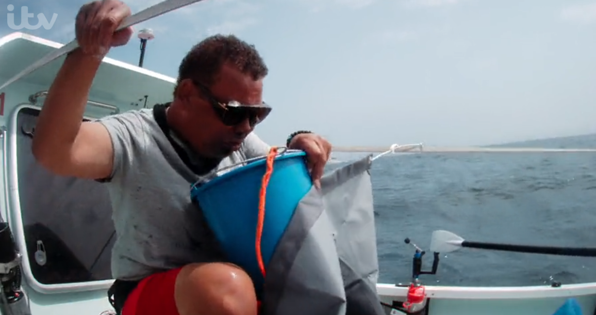 Craig Charles being sick on Don't Rock The Boat