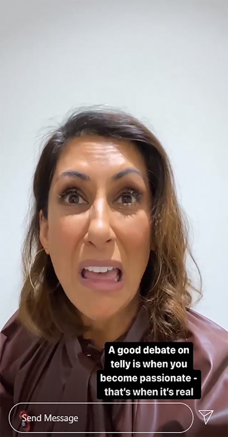 Saira Khan defends Loose Women debate on Instagram