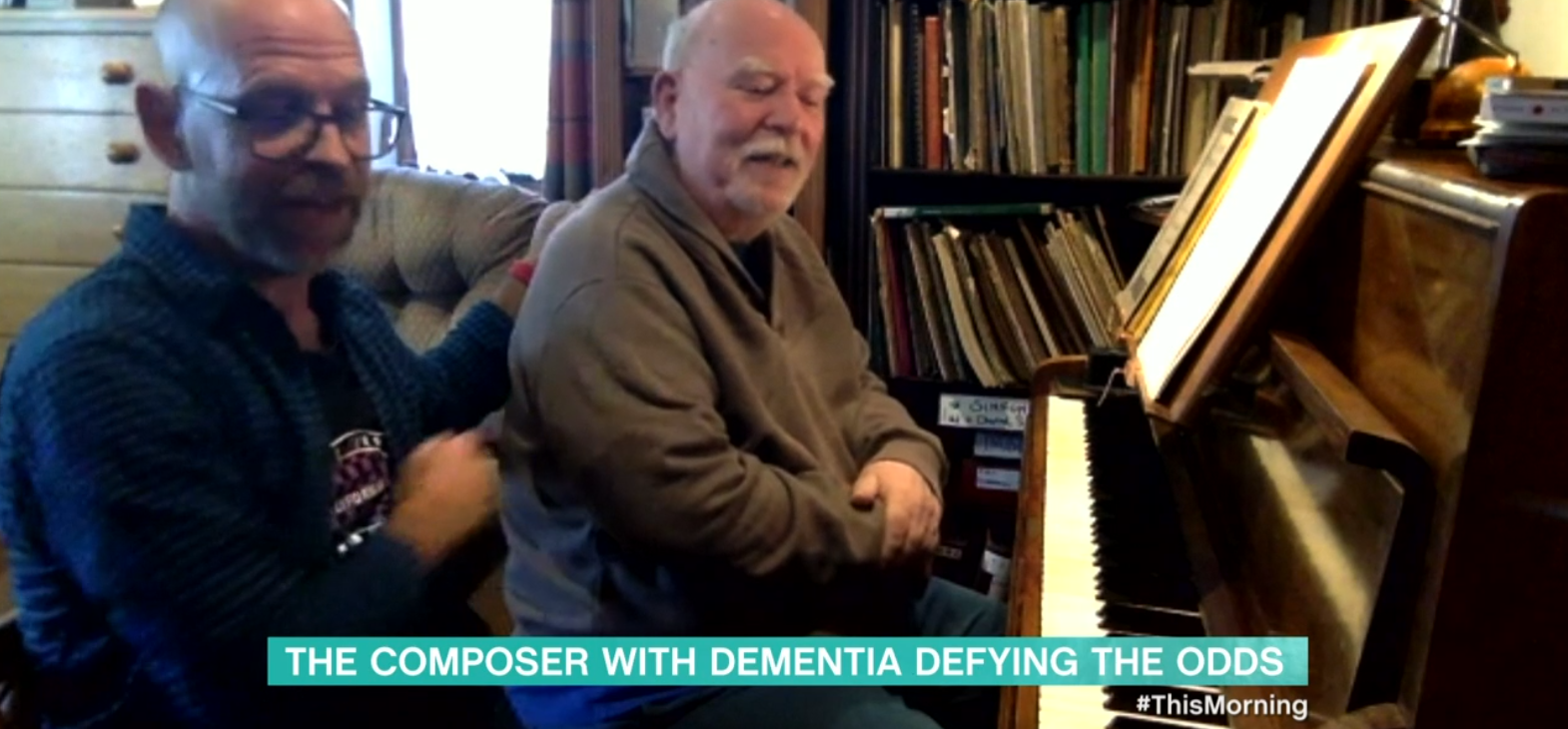 Dementia sufferer and piano player Paul Harvey on This morning