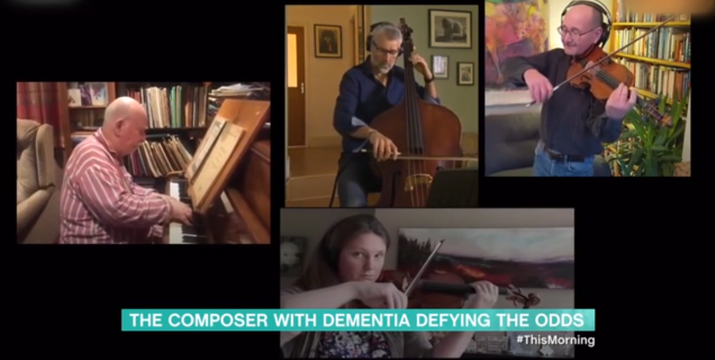 Dementia sufferer and piano player Paul Harvey on This morning