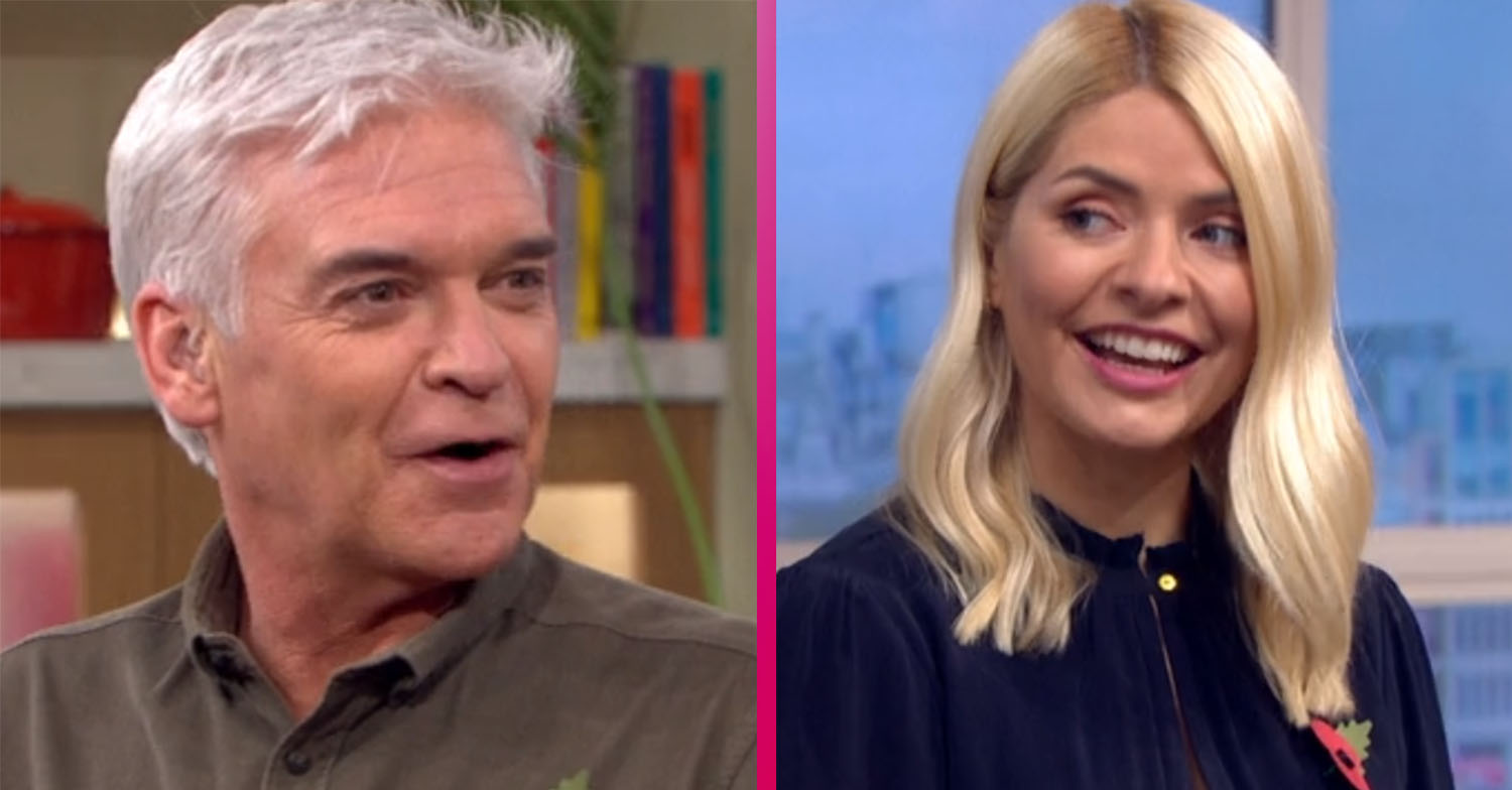 Phil and Holly during This Morning Spin to Win