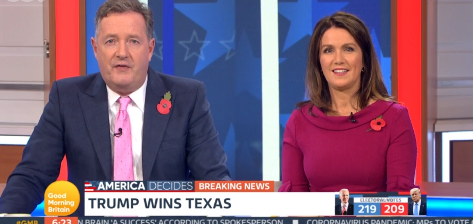 Piers Morgan and Susanna Reid host Election special on GMB
