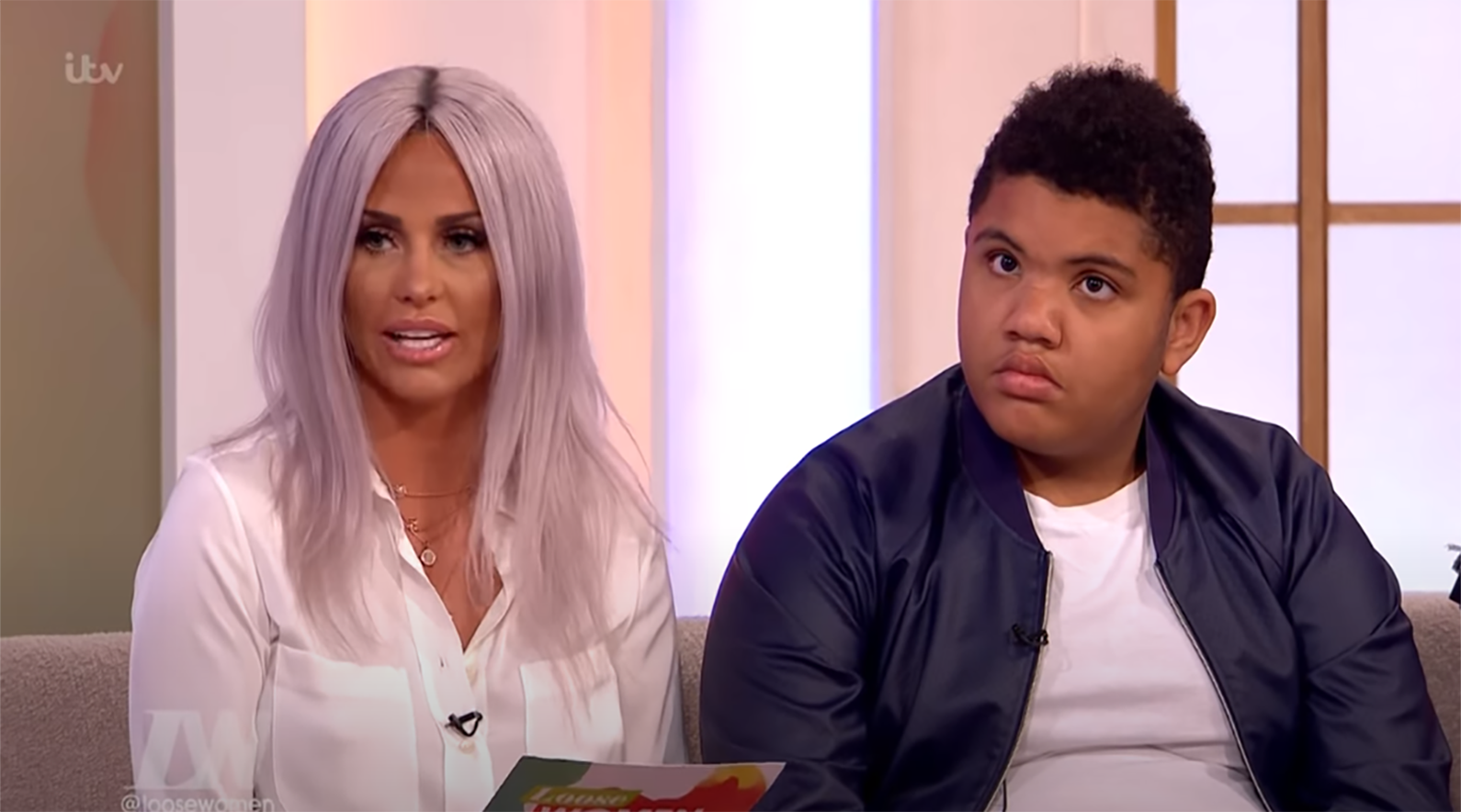 Katie Price and her son Harvey on Loose Women