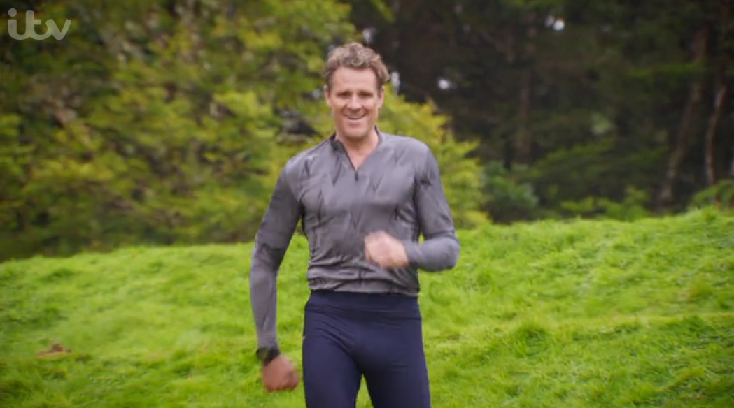 James Cracknell walking on Don't Rock The Boat