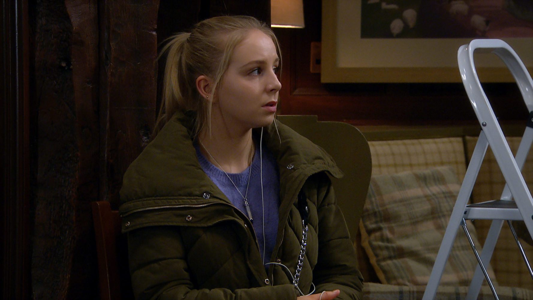 Belle starts having hallucinations of Jamie in Emmerdale 