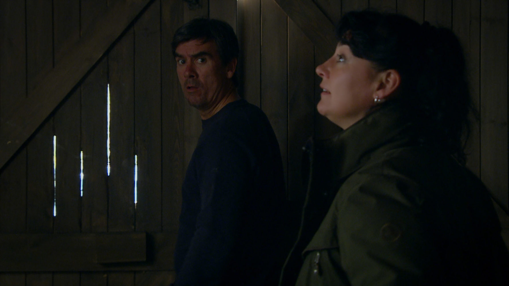 Cain and Moira get locked in a barn