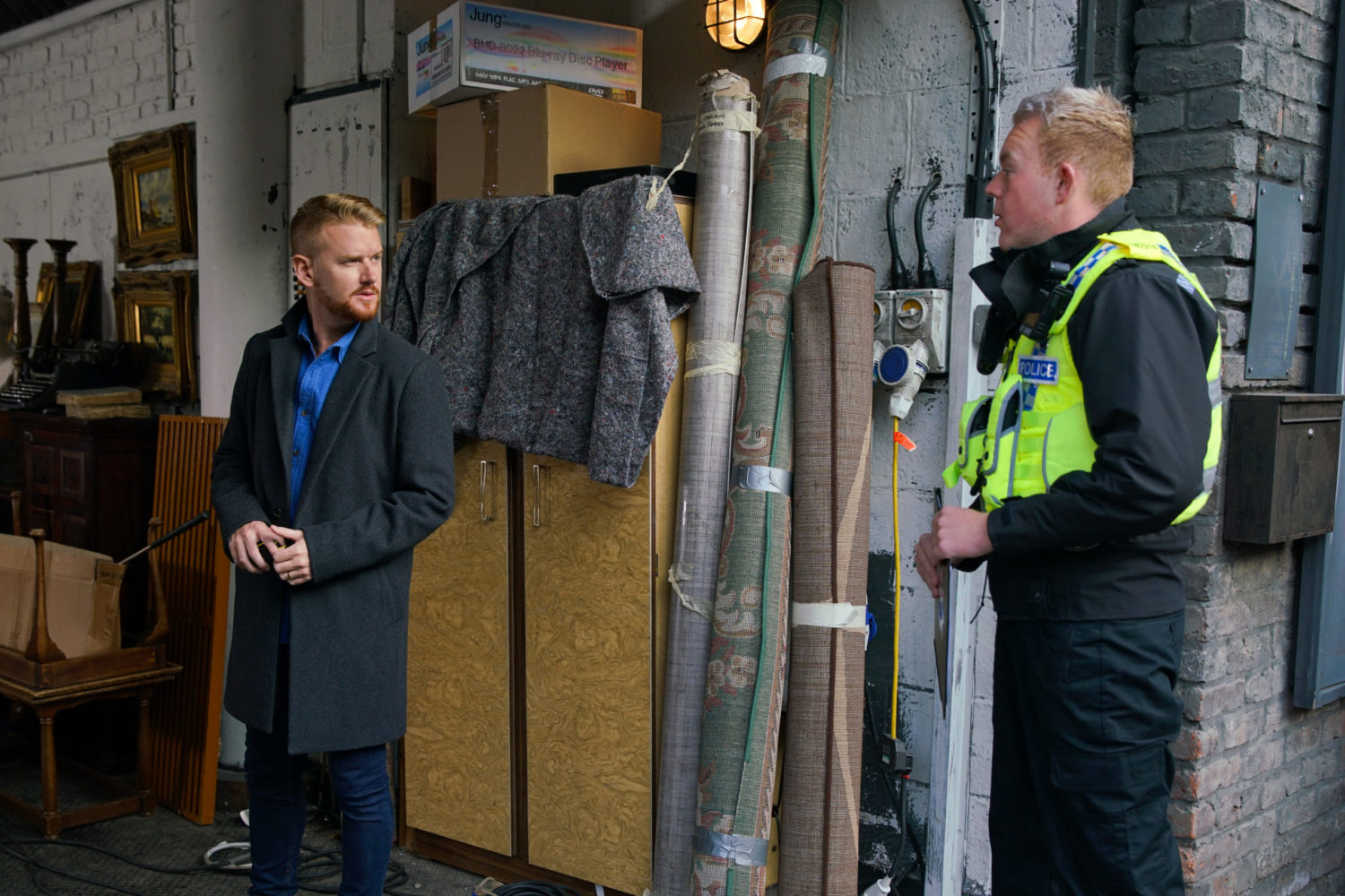 Craig quizzes Gary about the new building project in Coronation Street