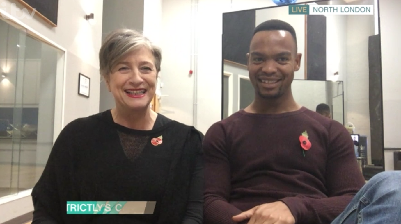Caroline Quentin and Johannes Radebe have their first row
