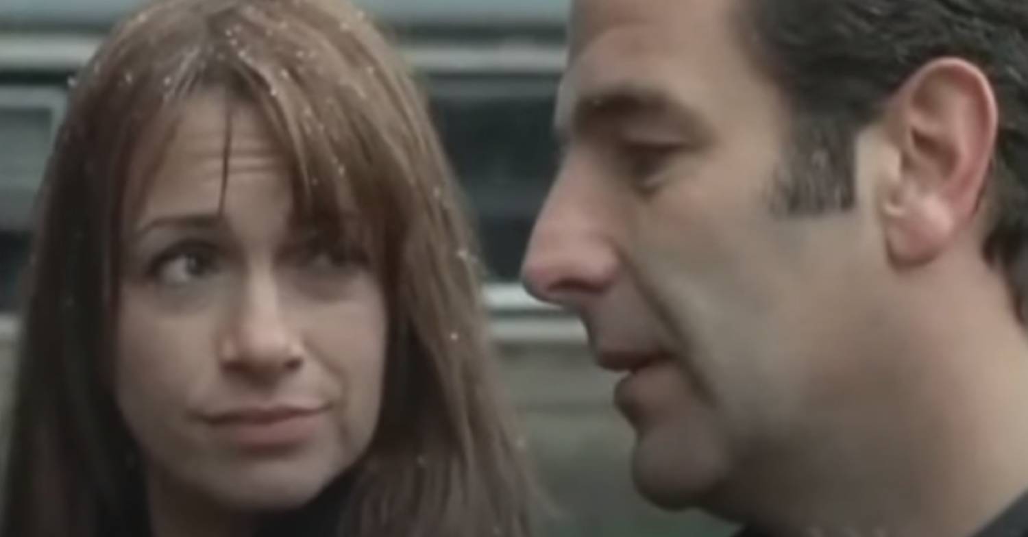 Simone Lahbib and Robson Green