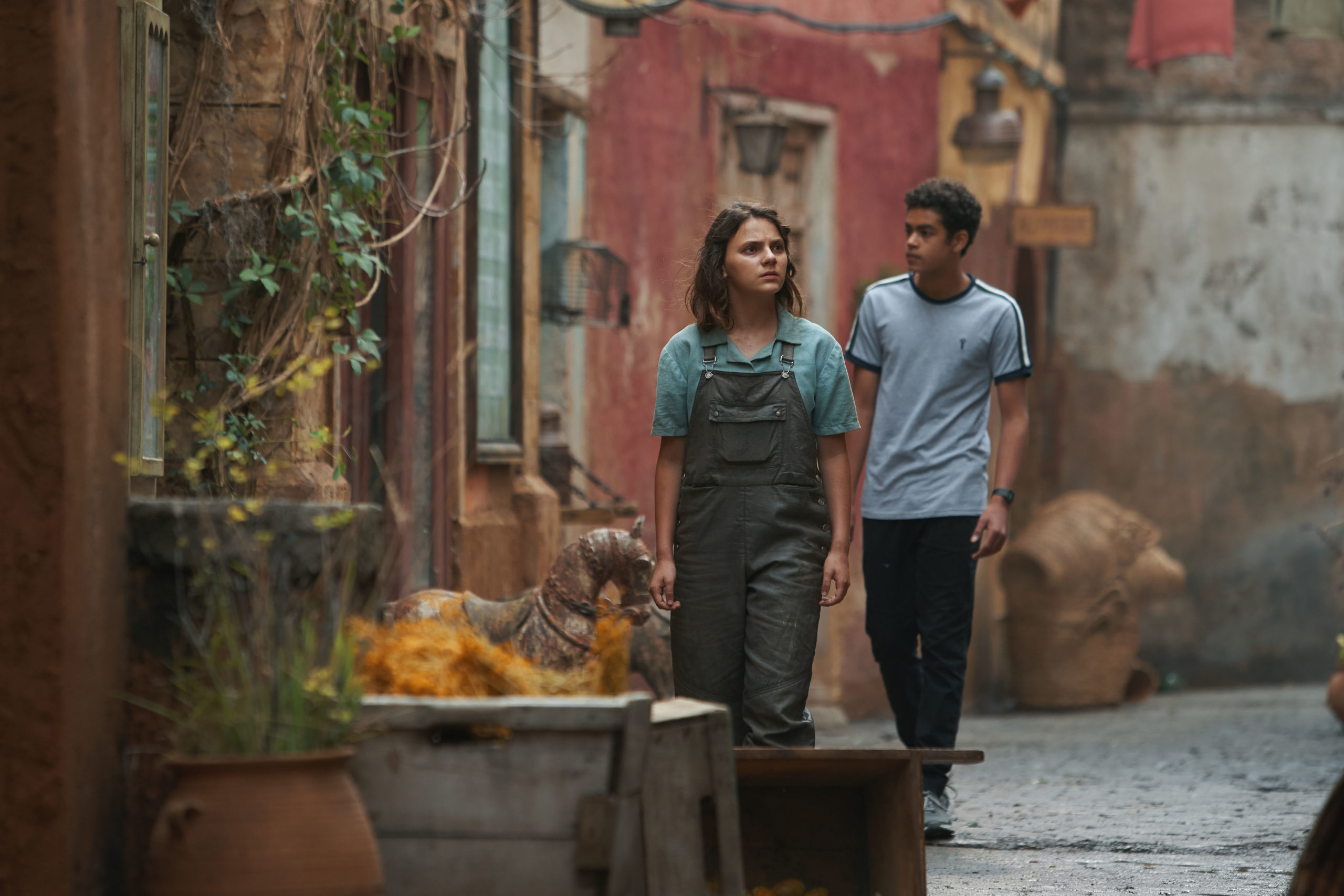 Lyra and Will in His Dark Materials on BBC One