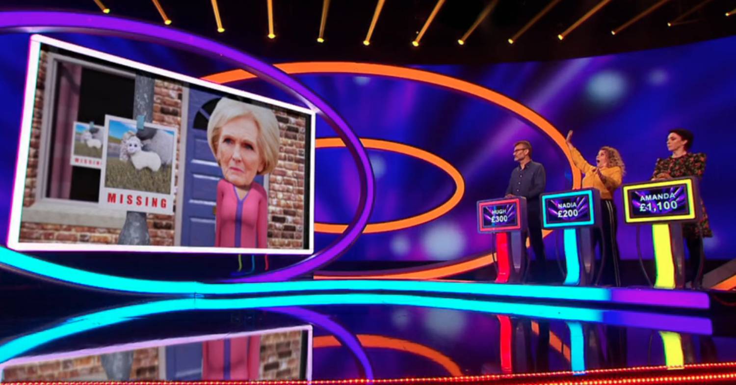 Nadia Sawalha on Catchphrase