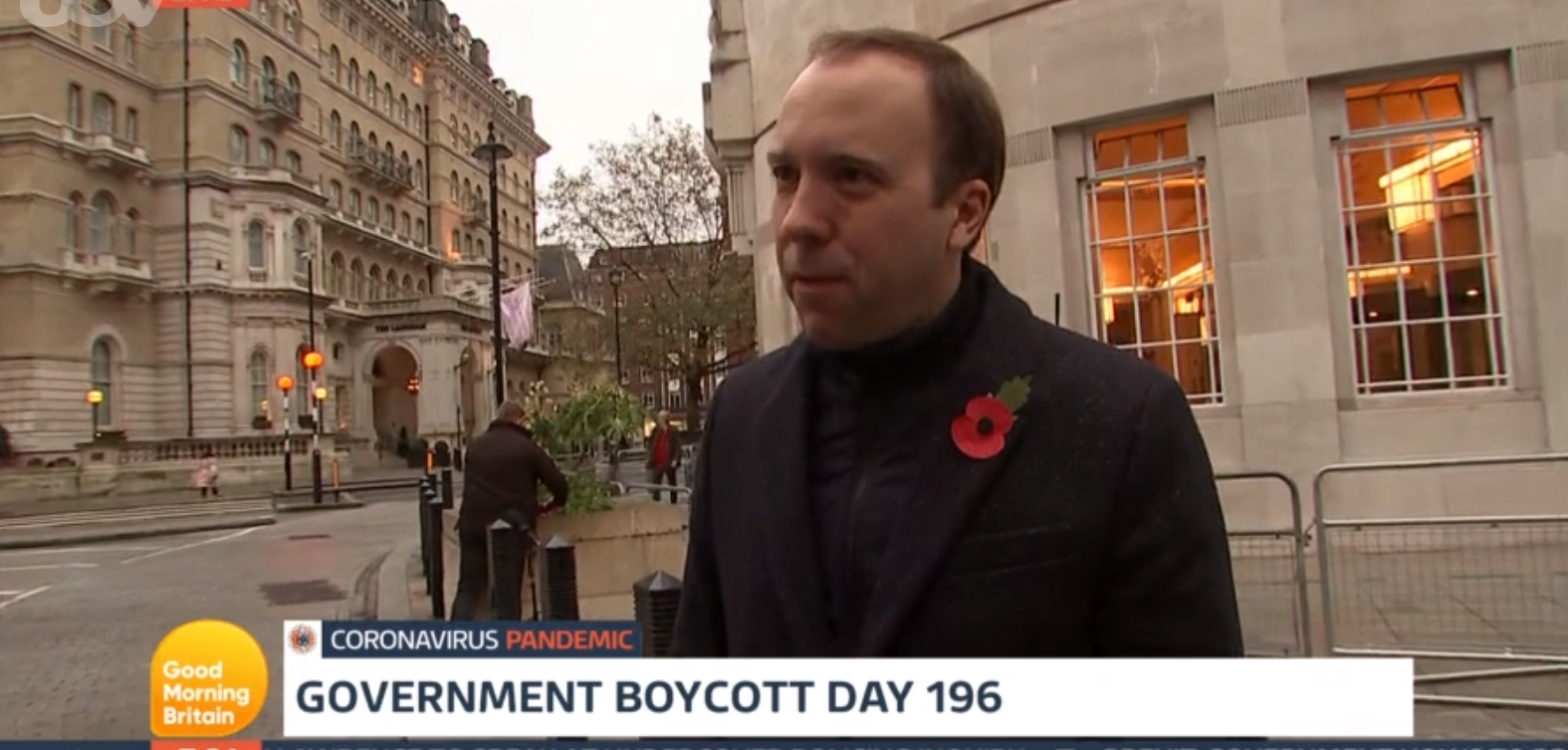 Matt Hancock ambushed on GMB today