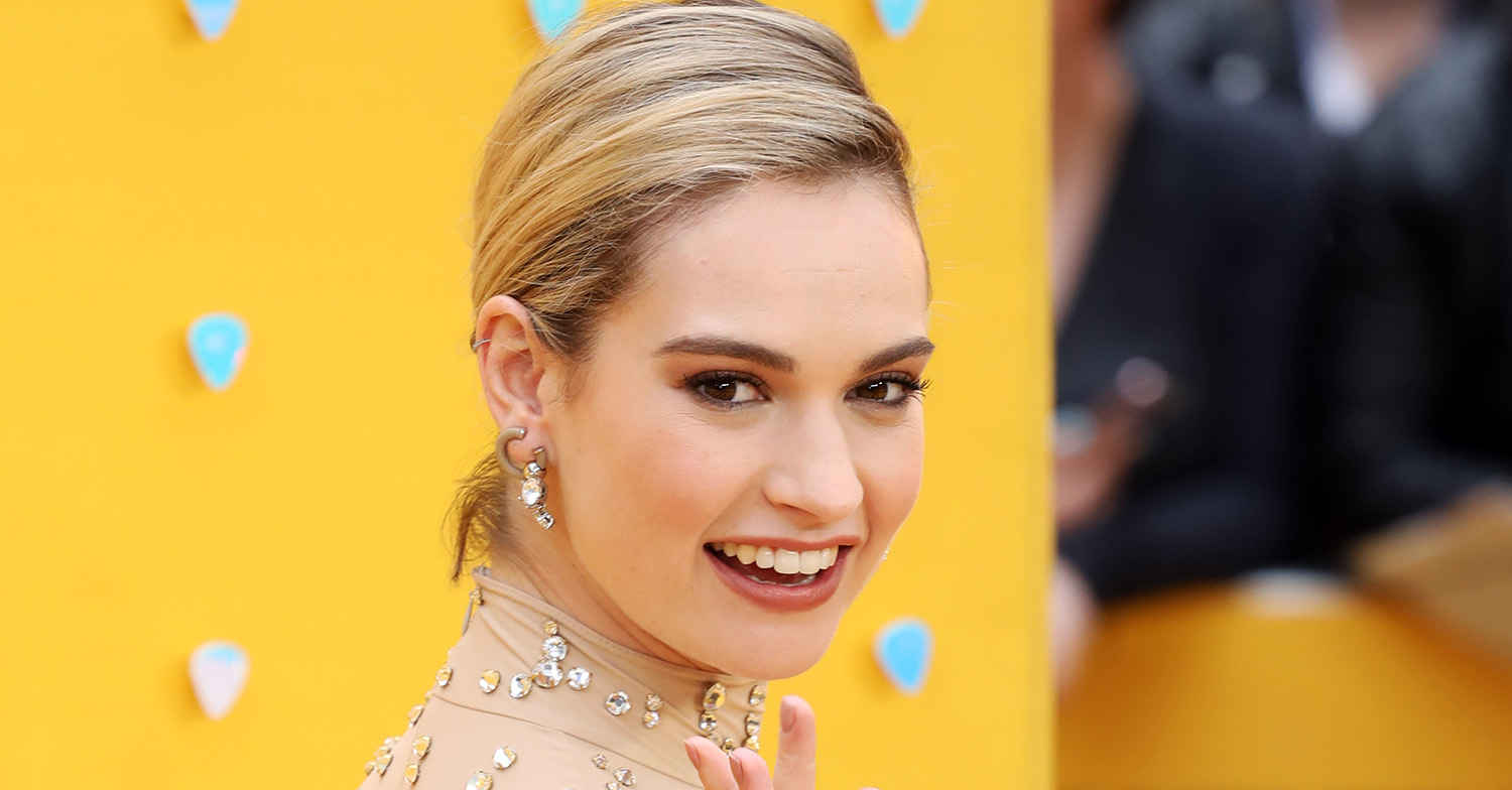 lily james at a film premiere