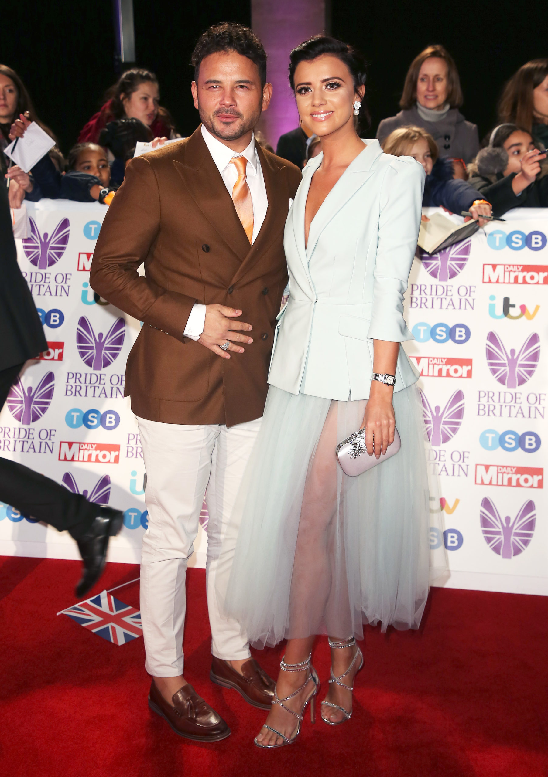 Ryan Thomas and Lucy Mecklenburgh on the red carpet